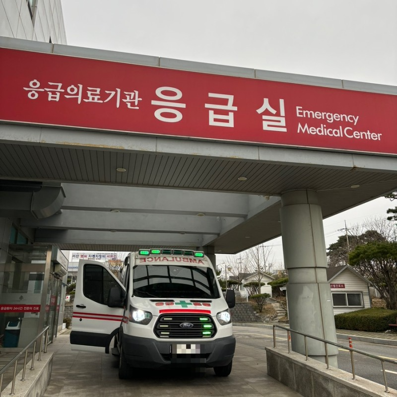 서산중앙병원으로 호흡기 환자 이송 고유량 산소 특수구급차